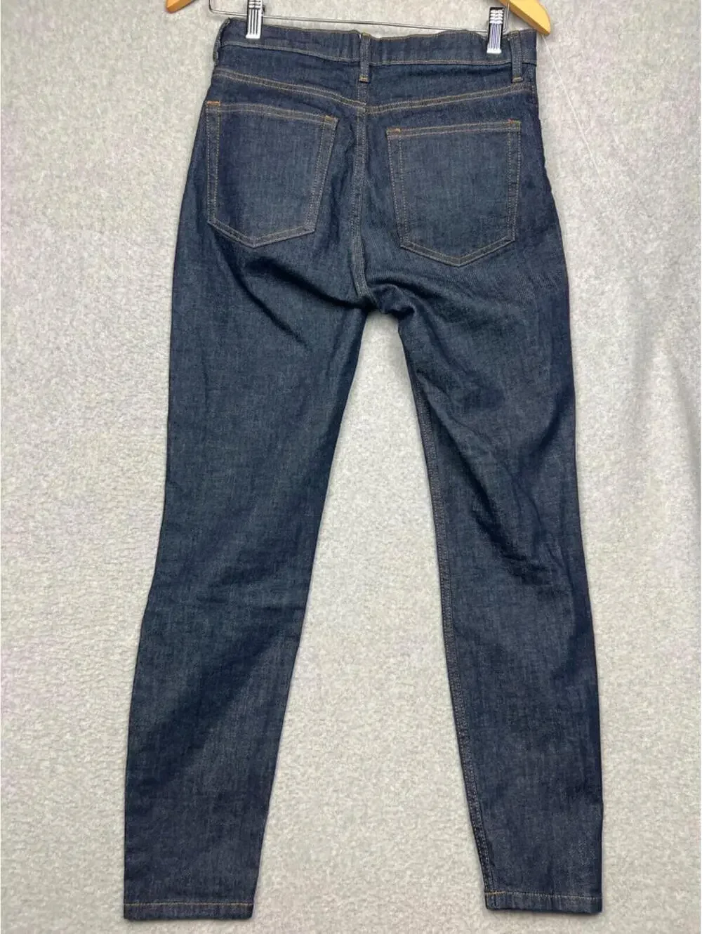 Everlane High Waist Straight Leg Denim Jeans Womens 27 R Dark Wash Classic